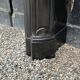 Louis XV style fireplace in black Belgian marble circa 1880