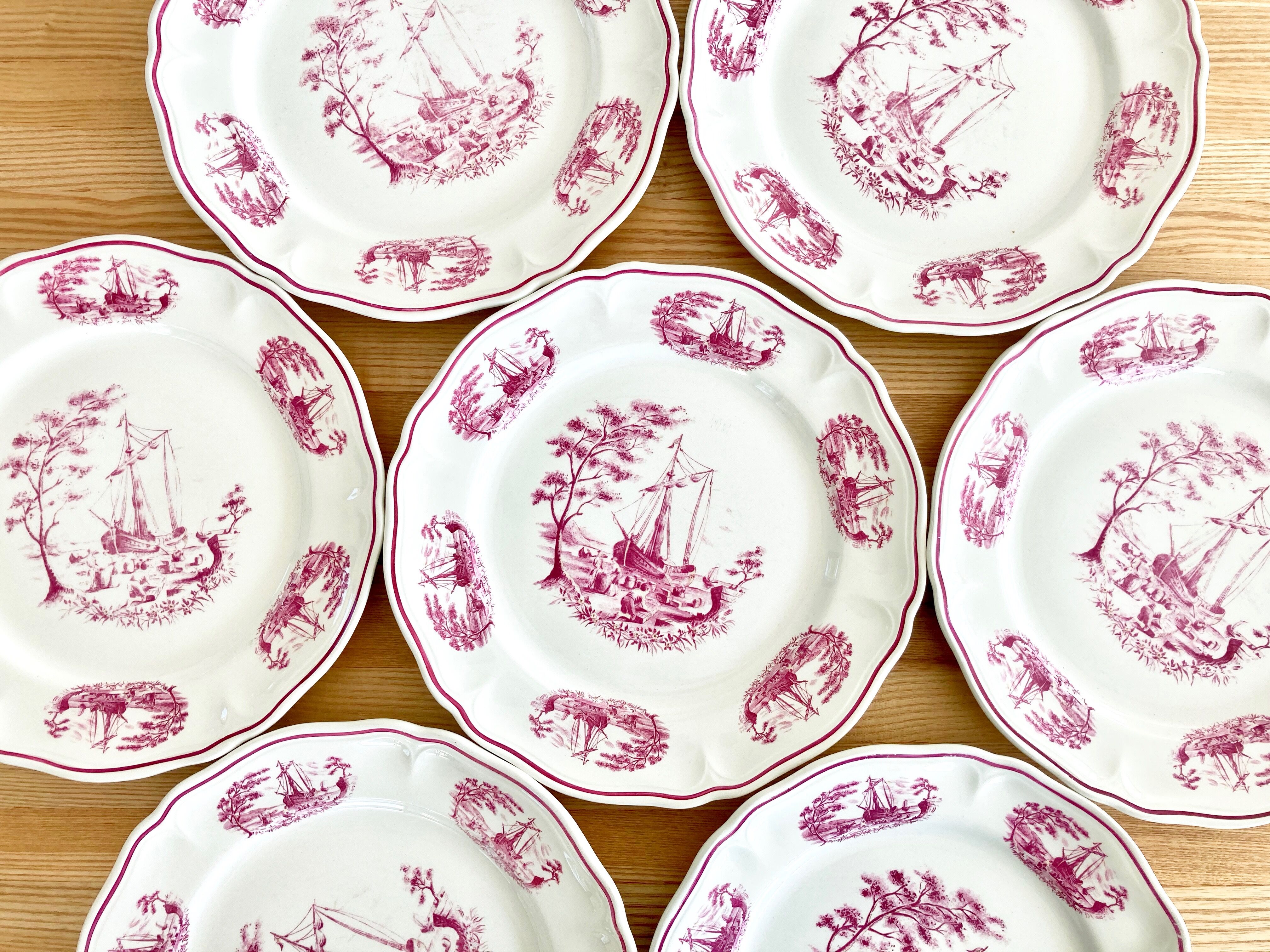 7 plates Orchies Moulin des Wolves