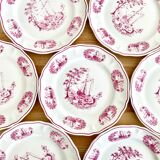 7 plates Orchies Moulin des Wolves