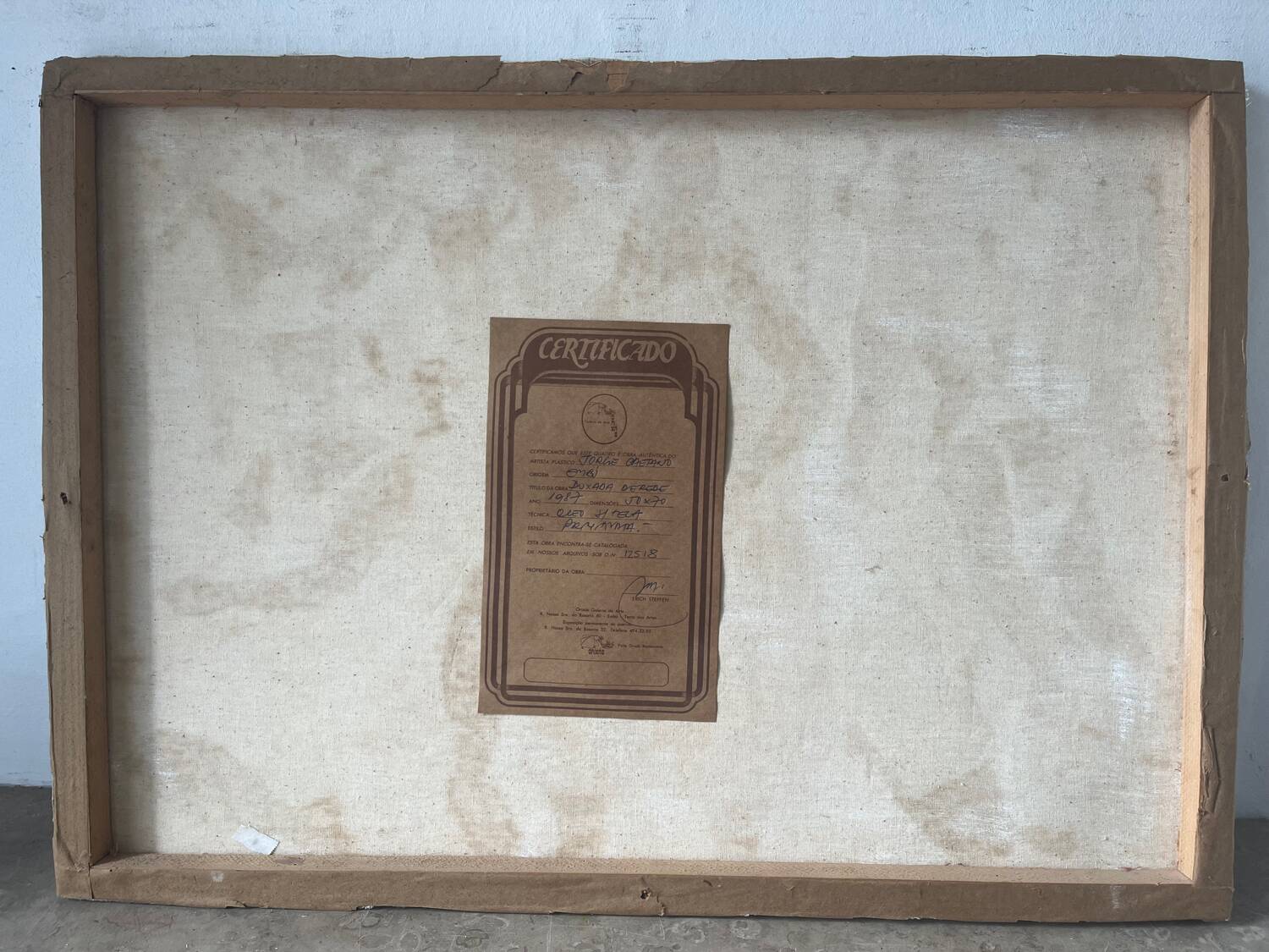 Brazilian fishing scene "Puxada de rede" signed