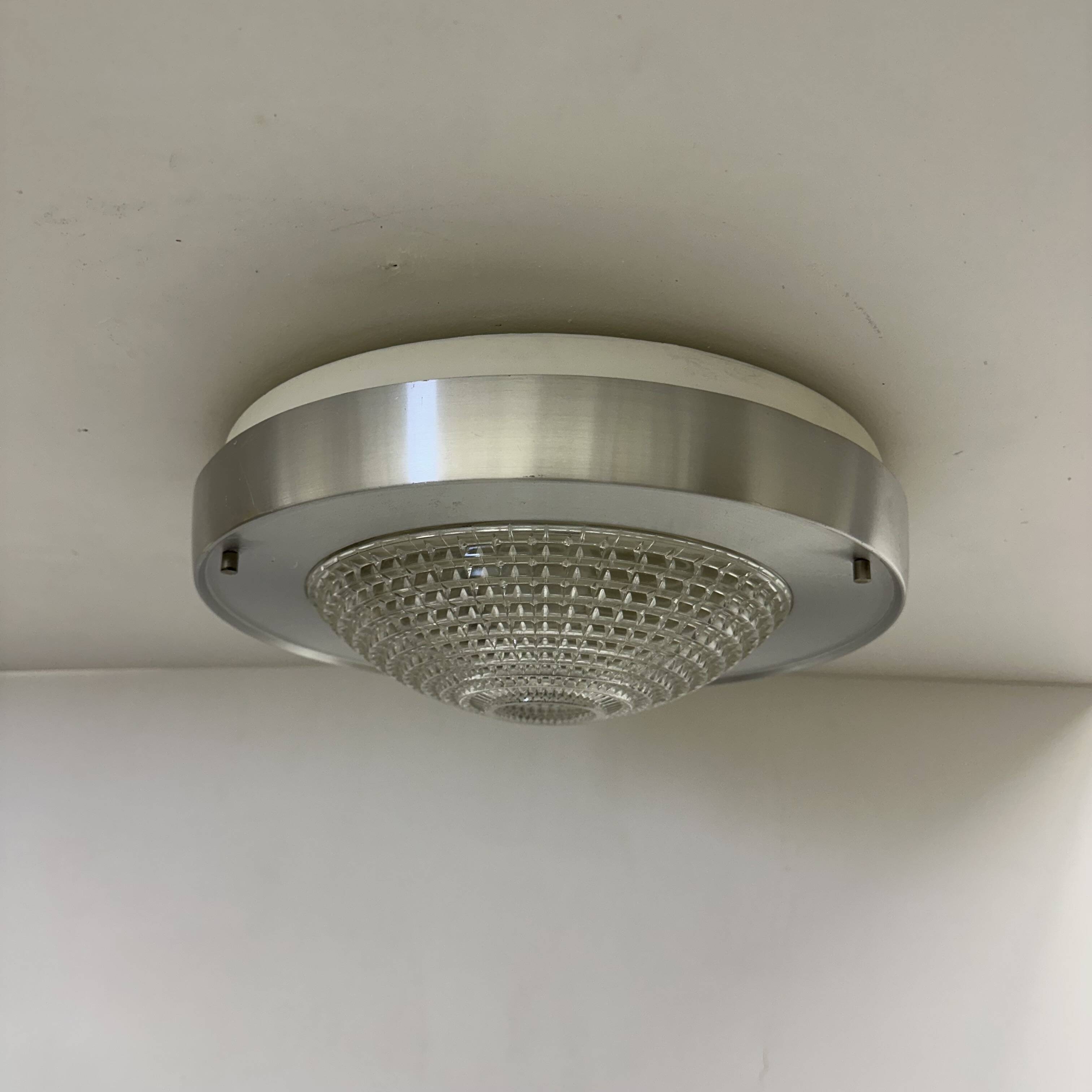 Raak Flush mount ceiling lamp B-1043 , 1970s Ufo space age
