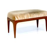 Tabouret "repose-pied" en acajou, Suède, 1950