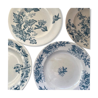 Lot 4 flat plates - Manufacture de Longwy