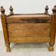 Old oriental wedding chest solid wood primitive design