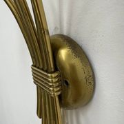 Mid-century brass wall light sconce, 1950s