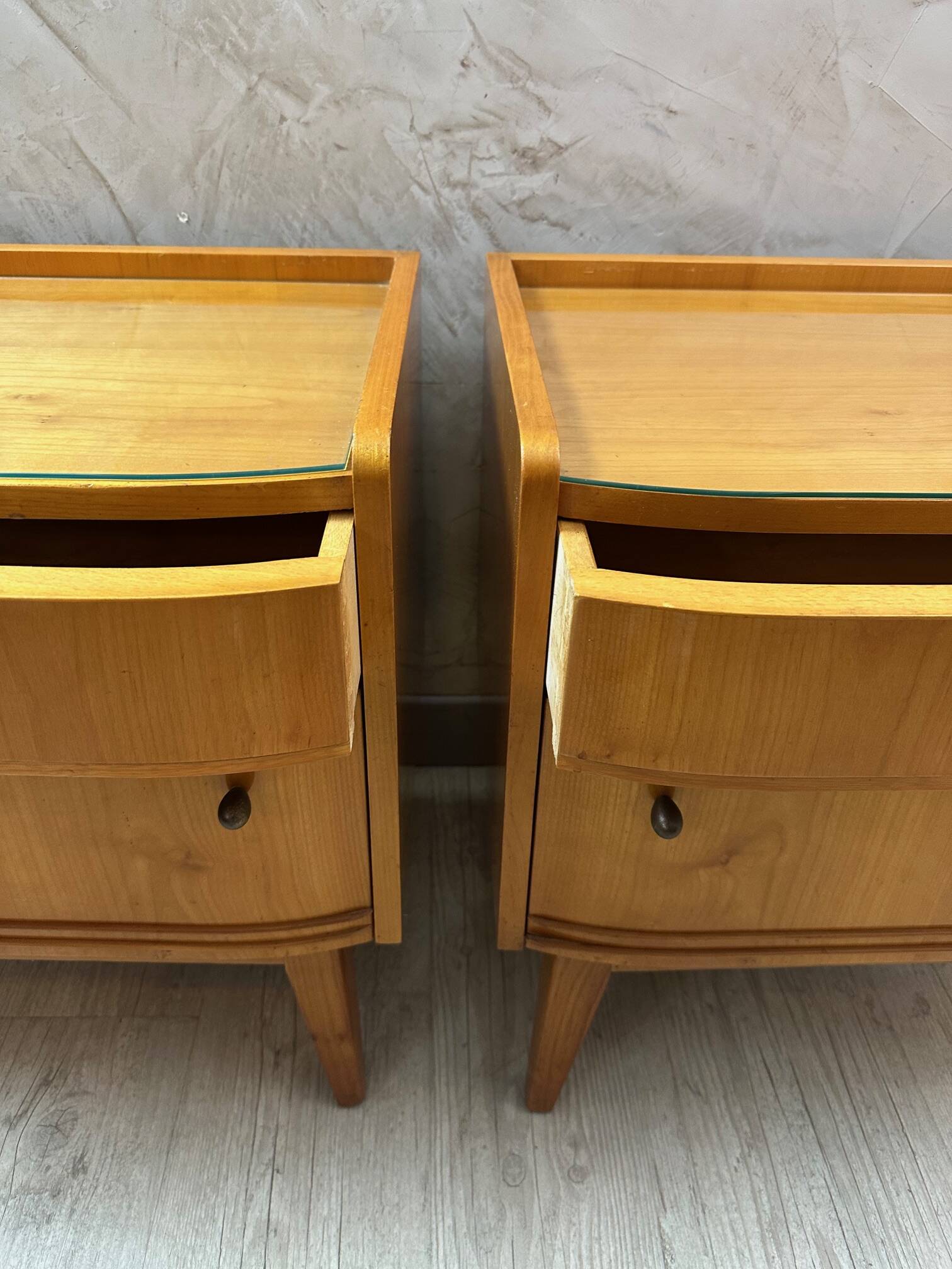 Pair of 1950 bedside tables