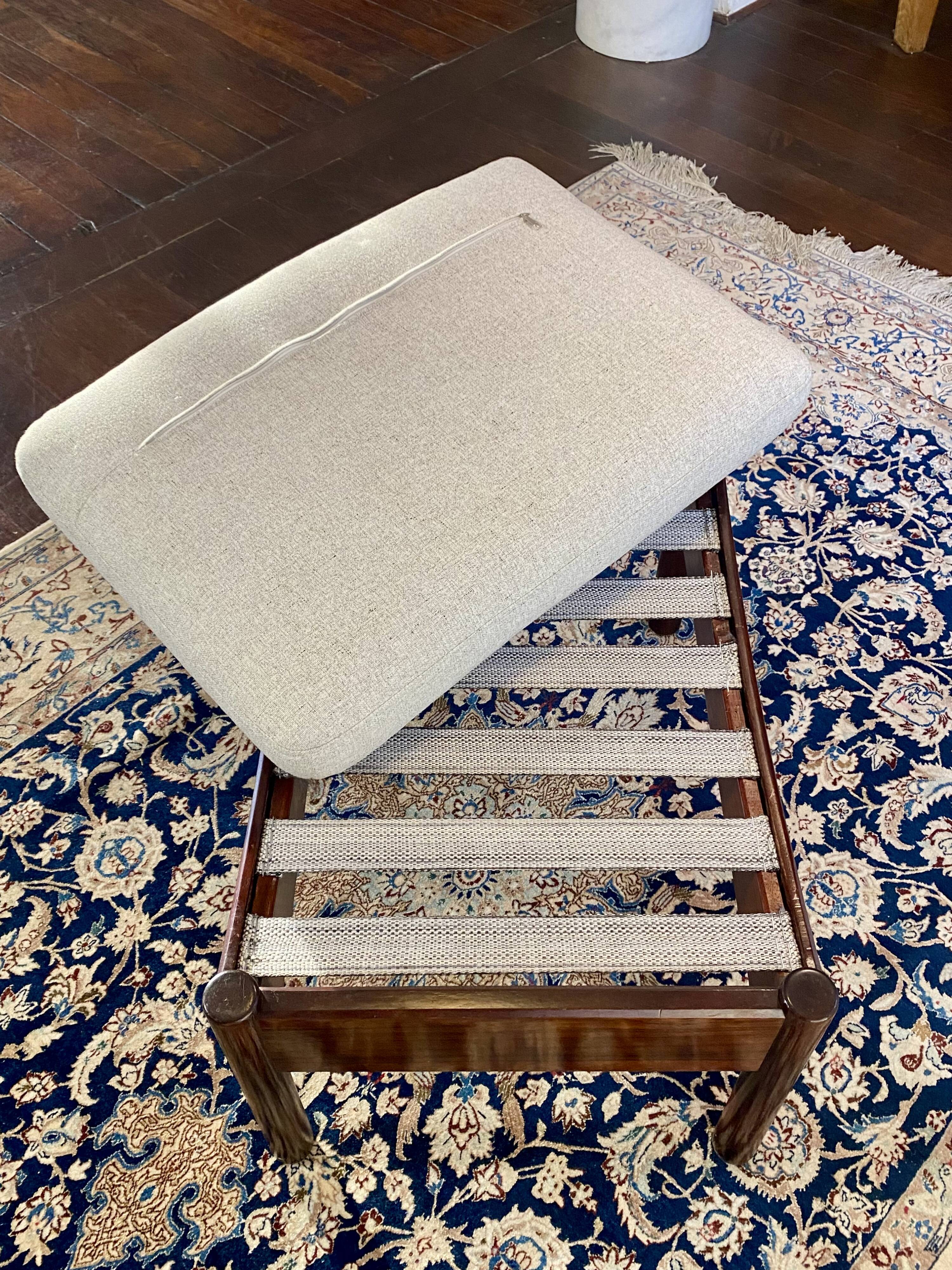 Fauteuil & Ottoman Hans Olsen – Vatne Møbler Danemark, 1960 Palissandre