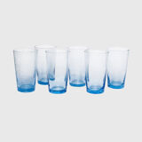 Biot blue water glasses, set of 6