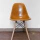 Chaise DSW ochre dark par Charles et Ray Eames pour Herman Miller, années 60