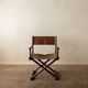 Italian Modern Vintage Folding Director's Chair in Wood and Leather, 1980s