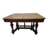Oak dining table with extensions