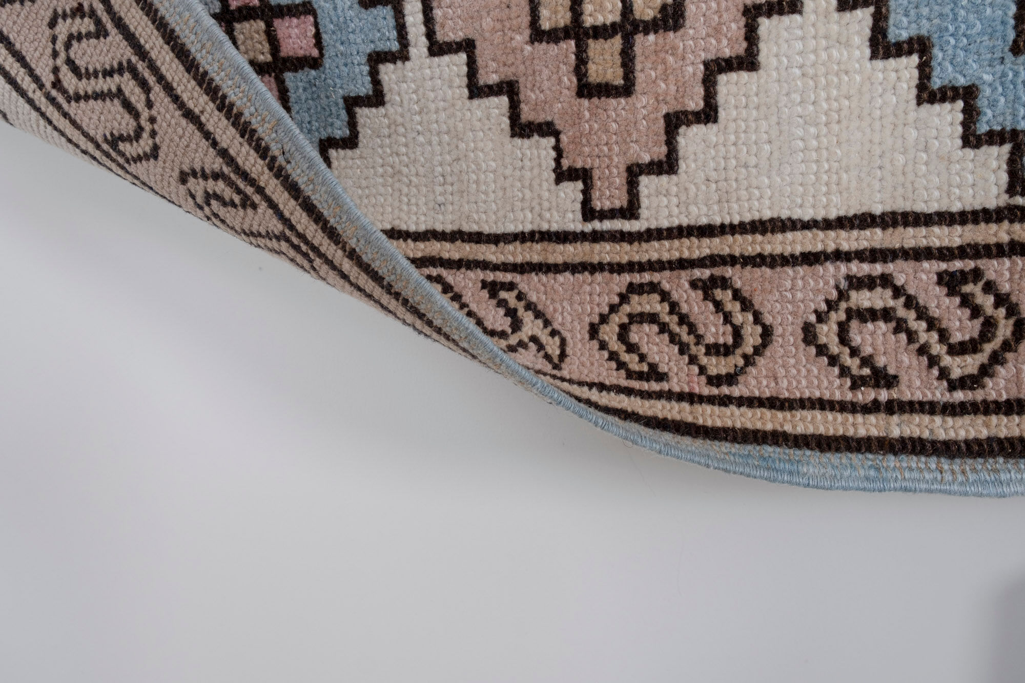 Vintage soft color turkish oushak rug 175 x 244 cm