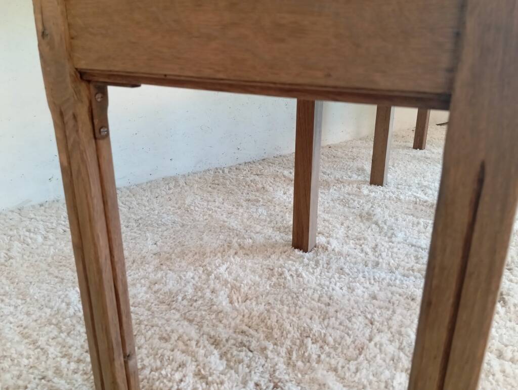 Early 20th-century solid oak bench