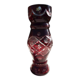 Bohemian crystal vase
