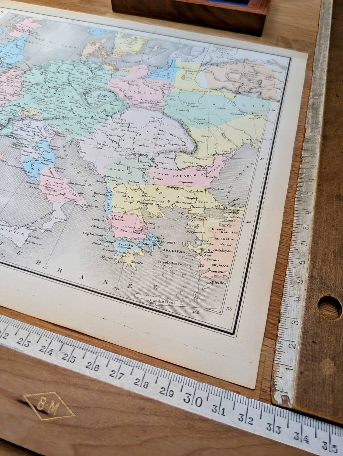 Printed in 1879, Feudal Europe.