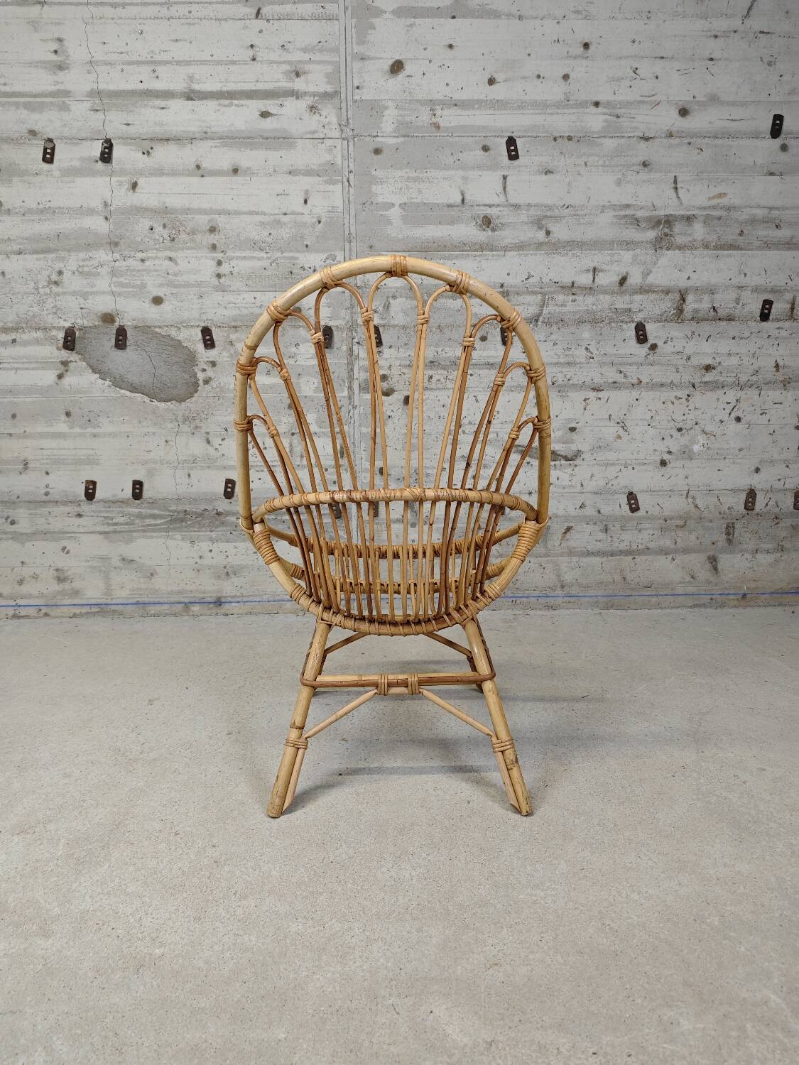 Fauteuil vintage en rotin