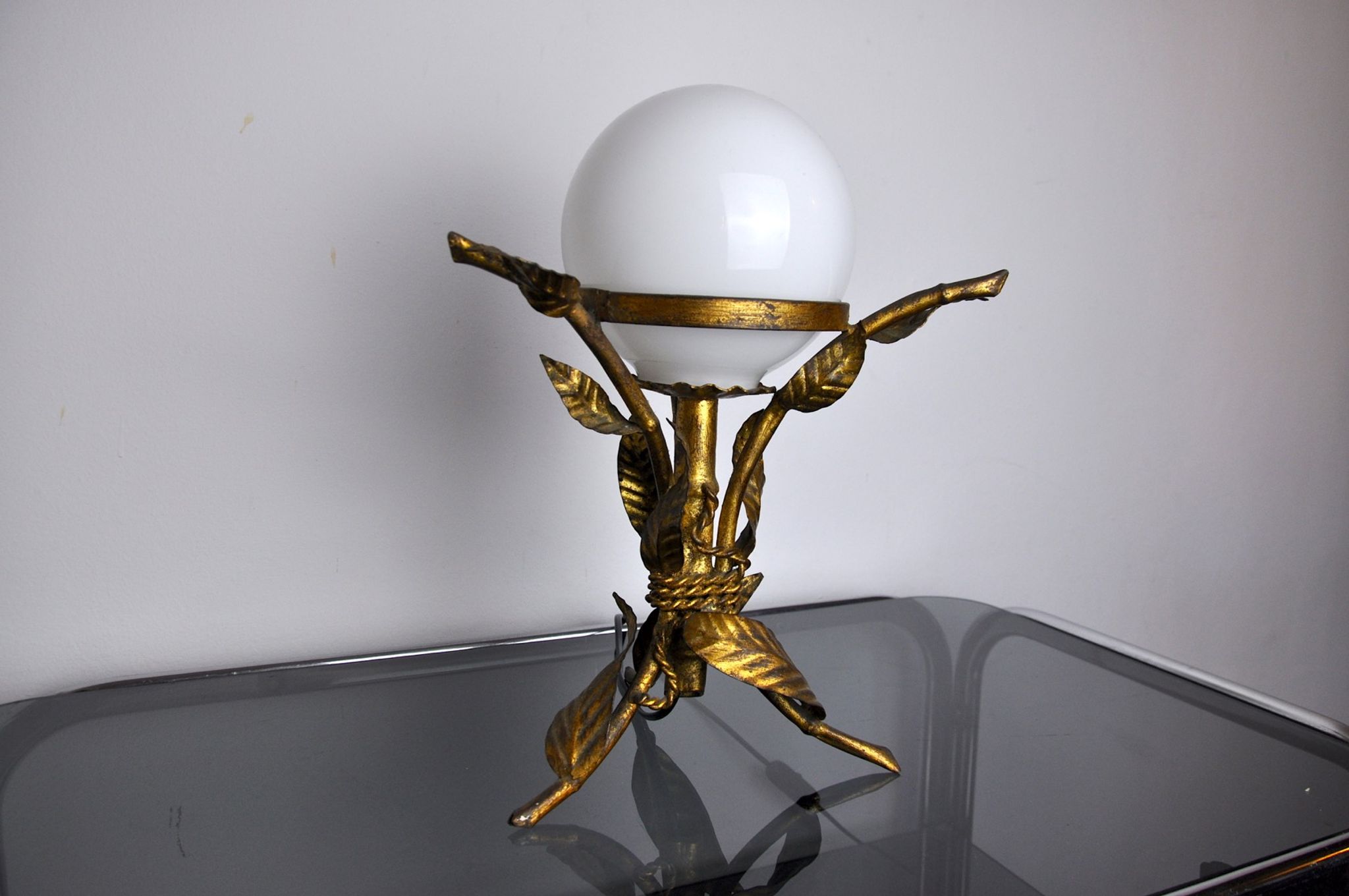 Floral table lamp, Art Deco, Spain, 1960