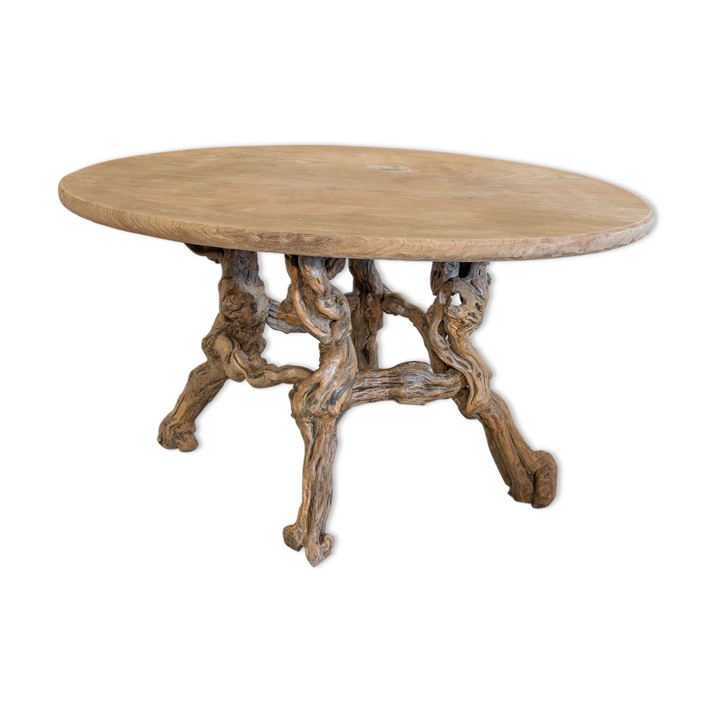 Coffee or extra table in raw wood