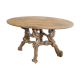 Coffee or extra table in raw wood
