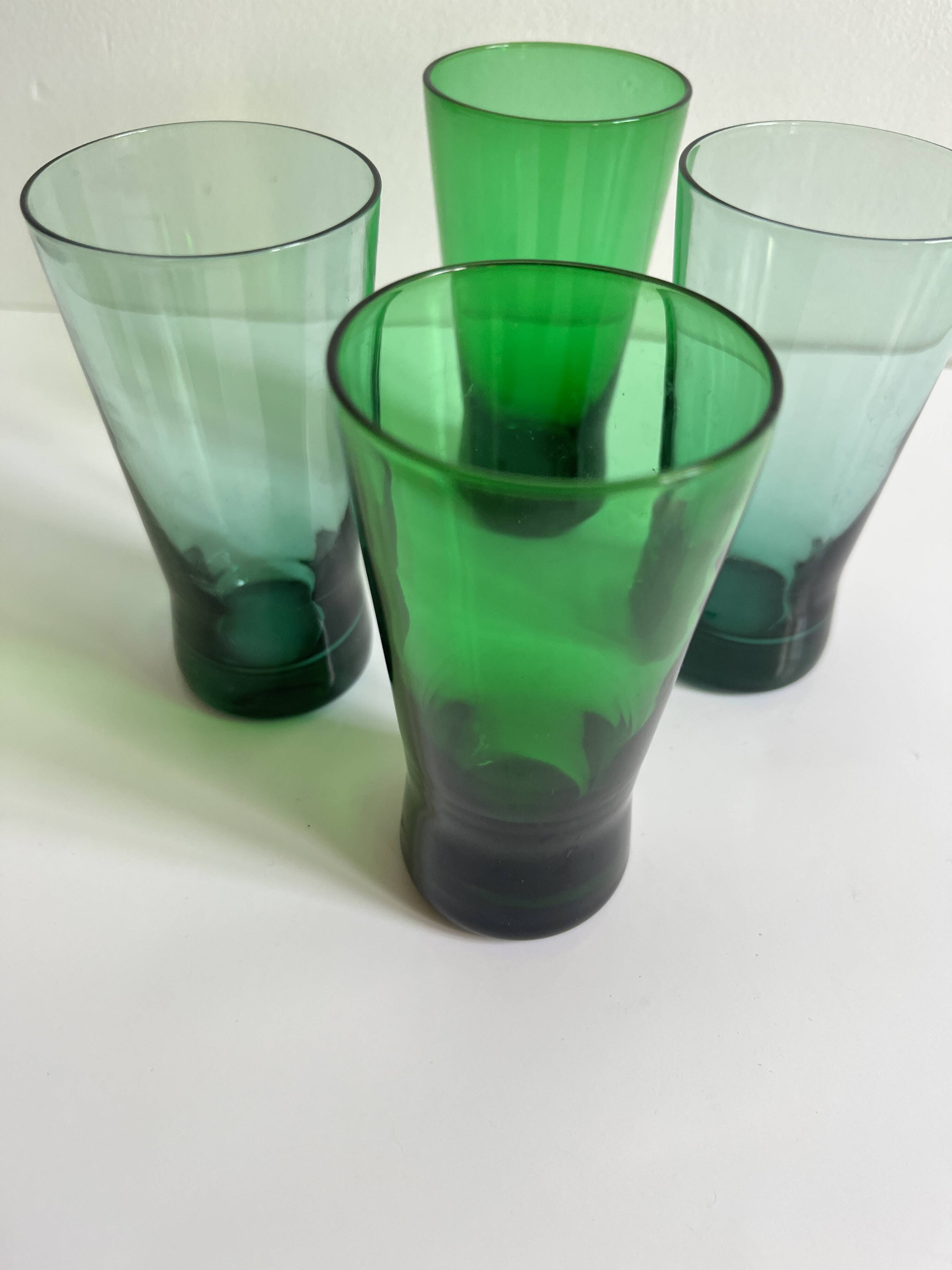 5 aperitif glasses 1960