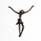 Modernist Christ in bronze
