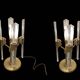 Italian Brass Crystal Table Lamps 1970’s