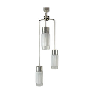 Mid Century Long Chandelier, Czechoslovakia, 1970's