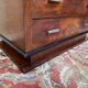 Commode Art Déco – Placage de noyer en ronce & marbre – Années 1930