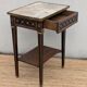 Table d'appoint style Louis XVI, marbre, début XXème, estampillée