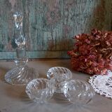 French vintage salt and pepper pinch pot, or spice holders