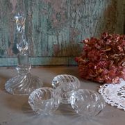 French vintage salt and pepper pinch pot, or spice holders