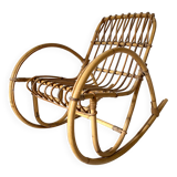 Children's rattan rocking chair