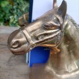 Serres Livres Laiton Cheval Vintage