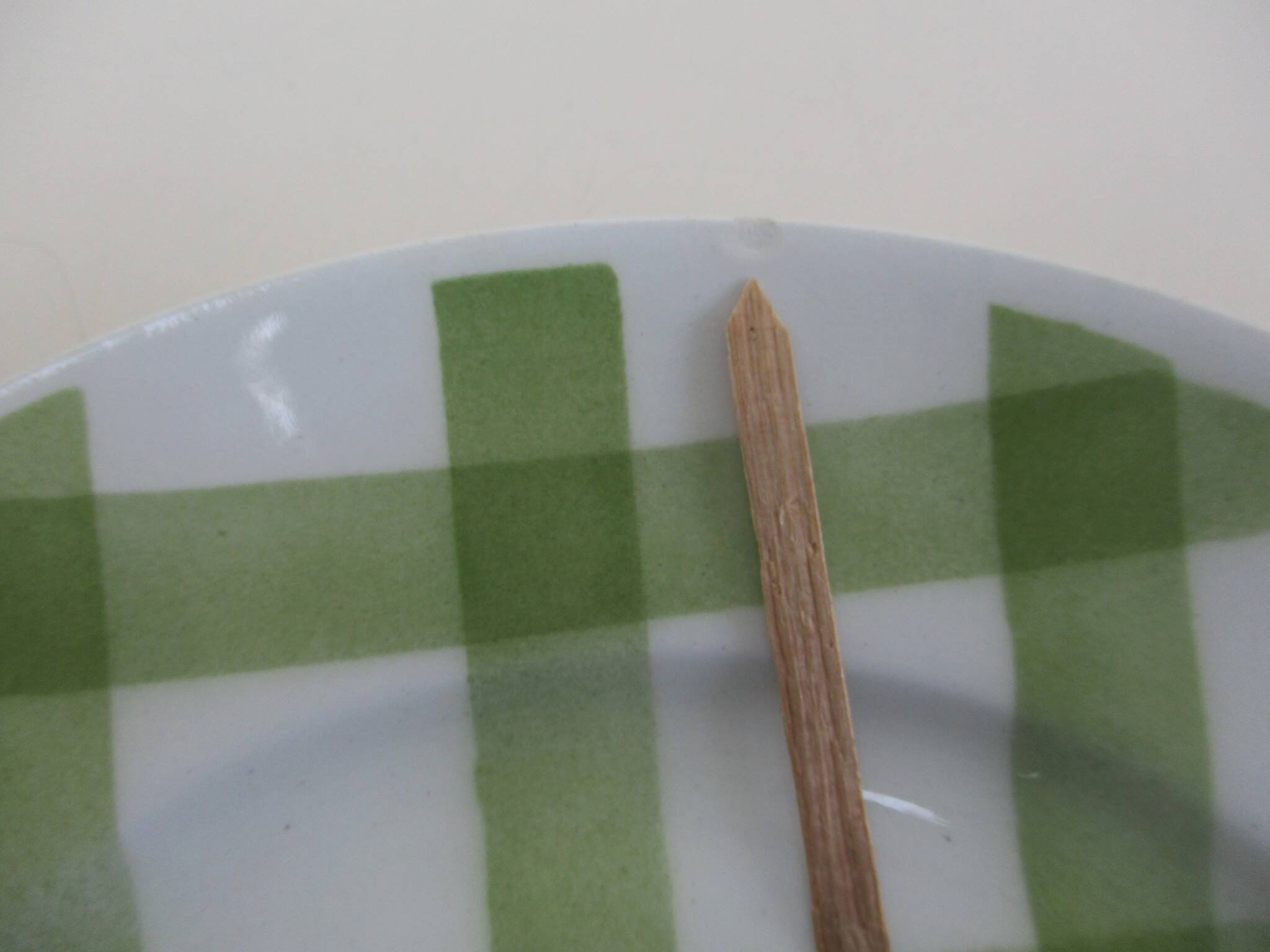 Dessert service Orchies Moulin des loups green tiles