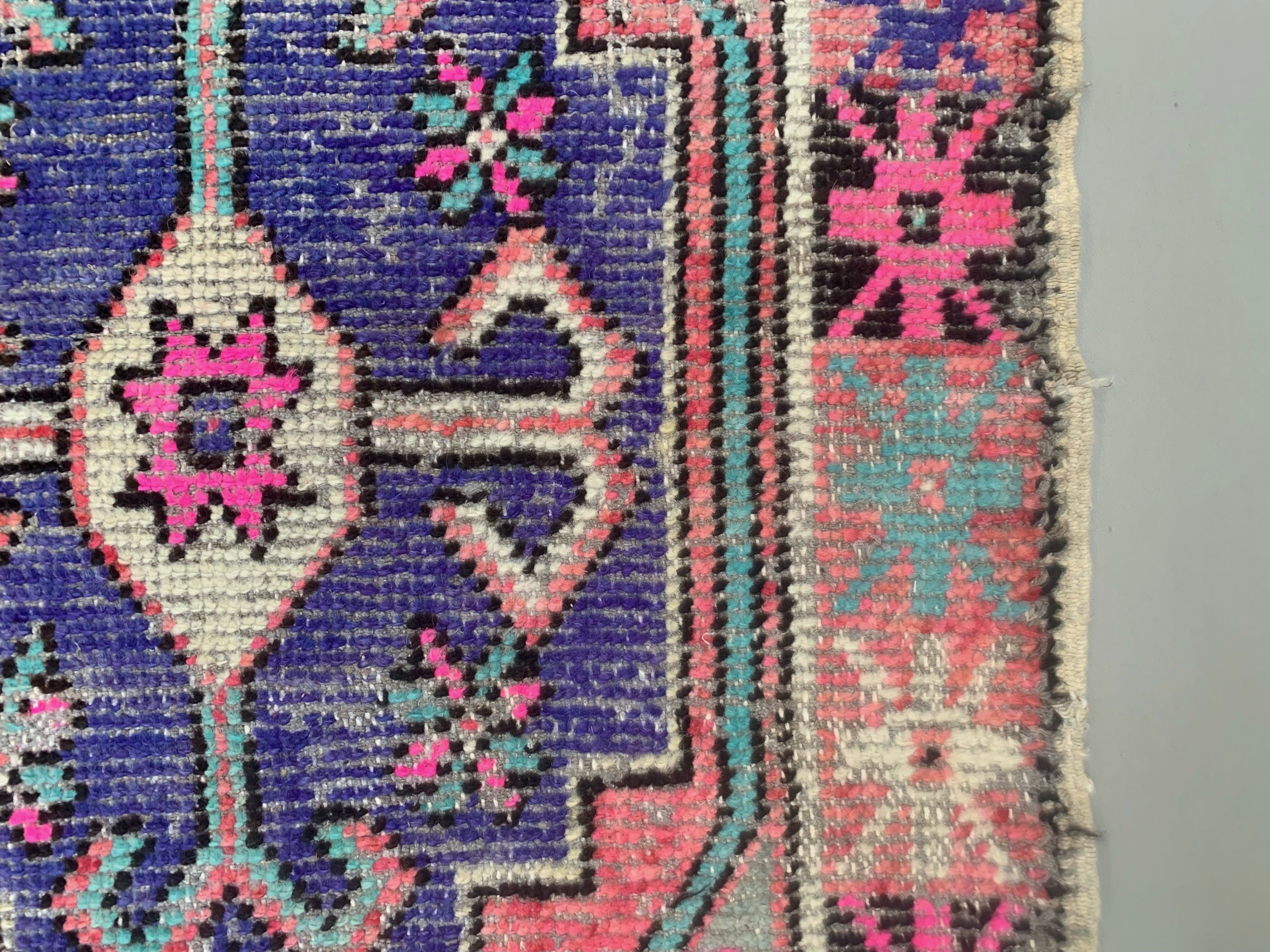 Vintage turkish oushak rug 115x83 cm carpet