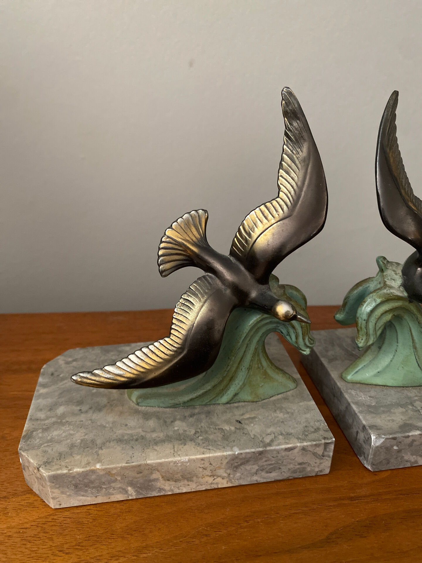 Bookcases seagulls Art Deco