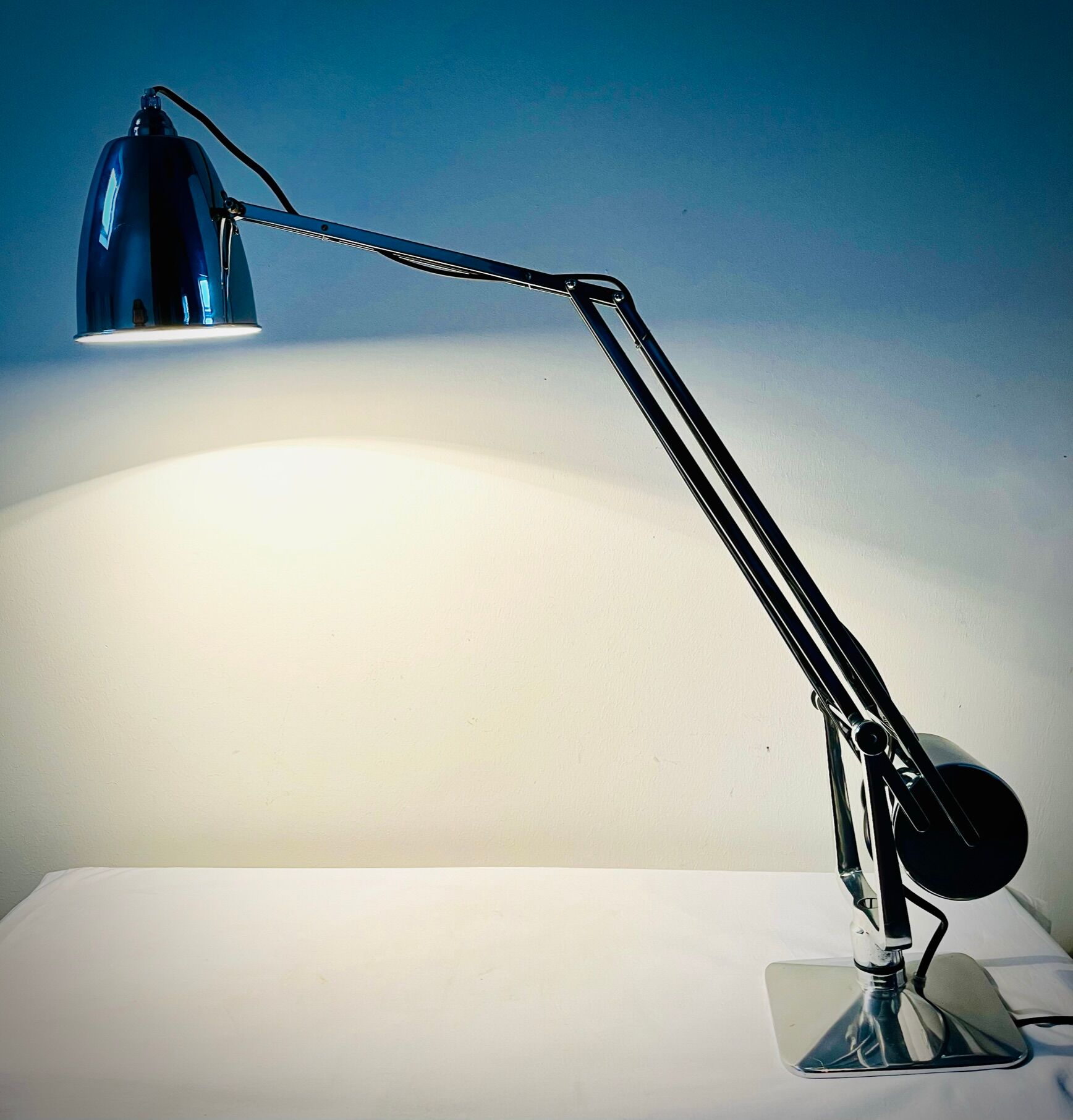 Chrome Giso Gispen "Rooney" desk lamp / Anglepoise