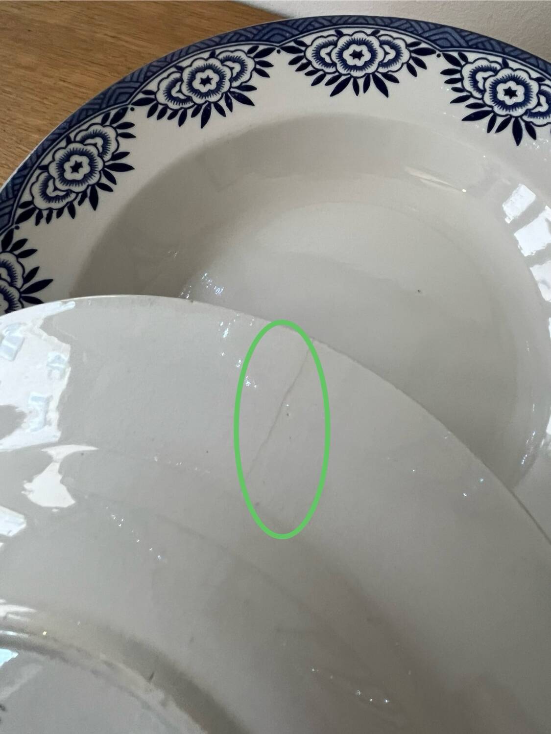 Set of 6 "Capri" plates Digoin Sarreguemines