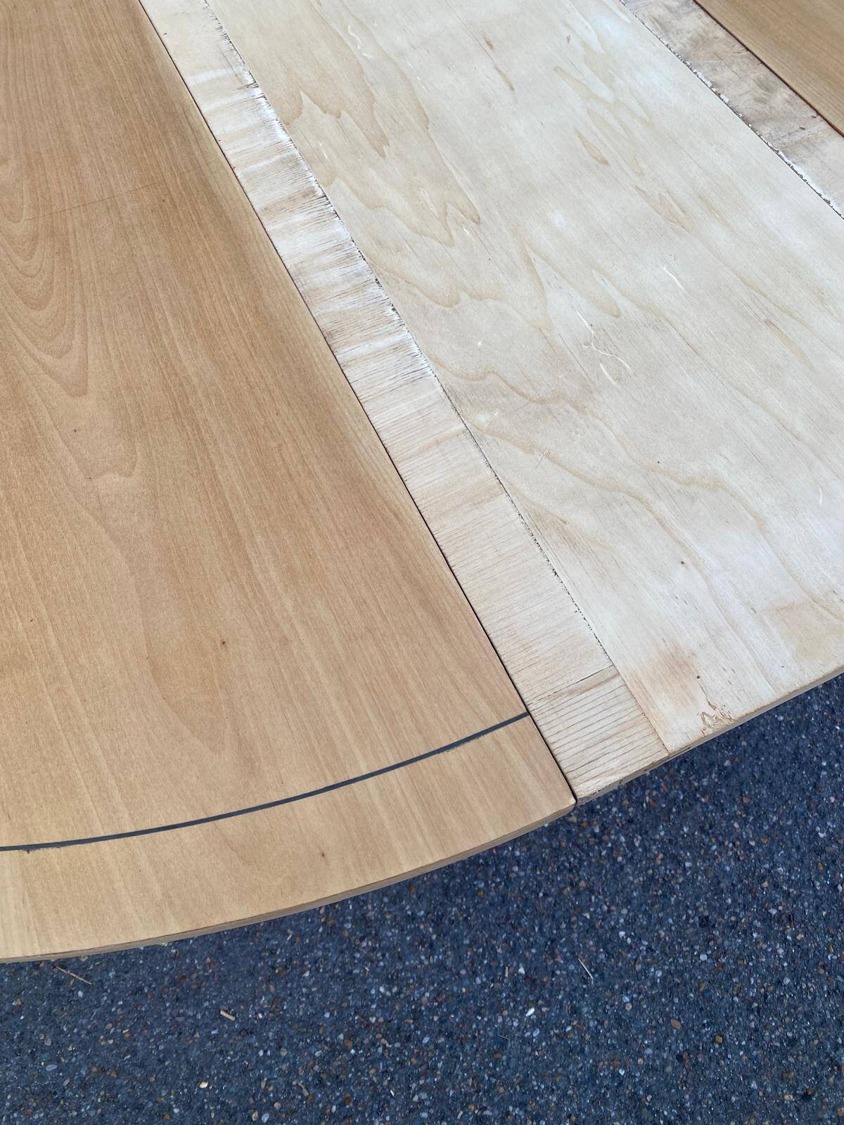 Louis XVI round extendable dining table renovated 160cm 19th century