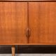 Vintage 1960s Scandinavian blonde teak sideboard