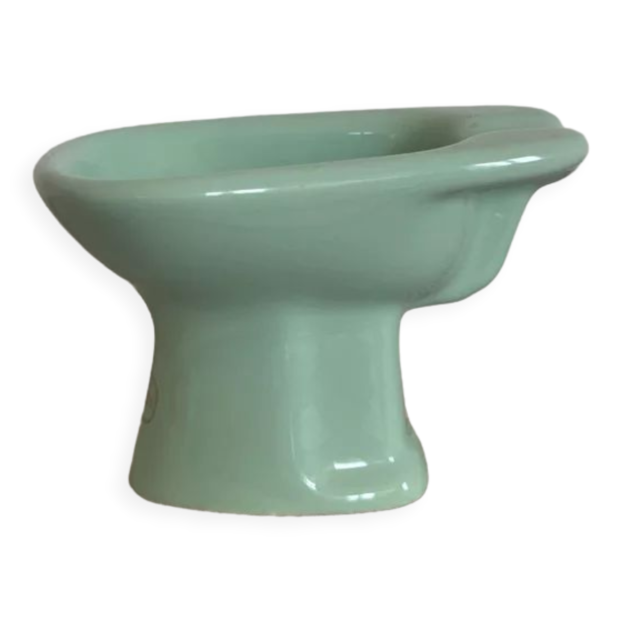 Kitsch vintage ceramic bidet ashtray