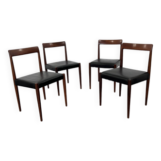 Mid-Century Dining Chairs from Lübke, 1960s, Set of 4