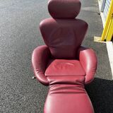 Dodo K10 red armchair by Cassina Italy Lounge armchair by Toshiyuki Kita