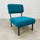 Modernist heater 50s vintage blue buckle fabric