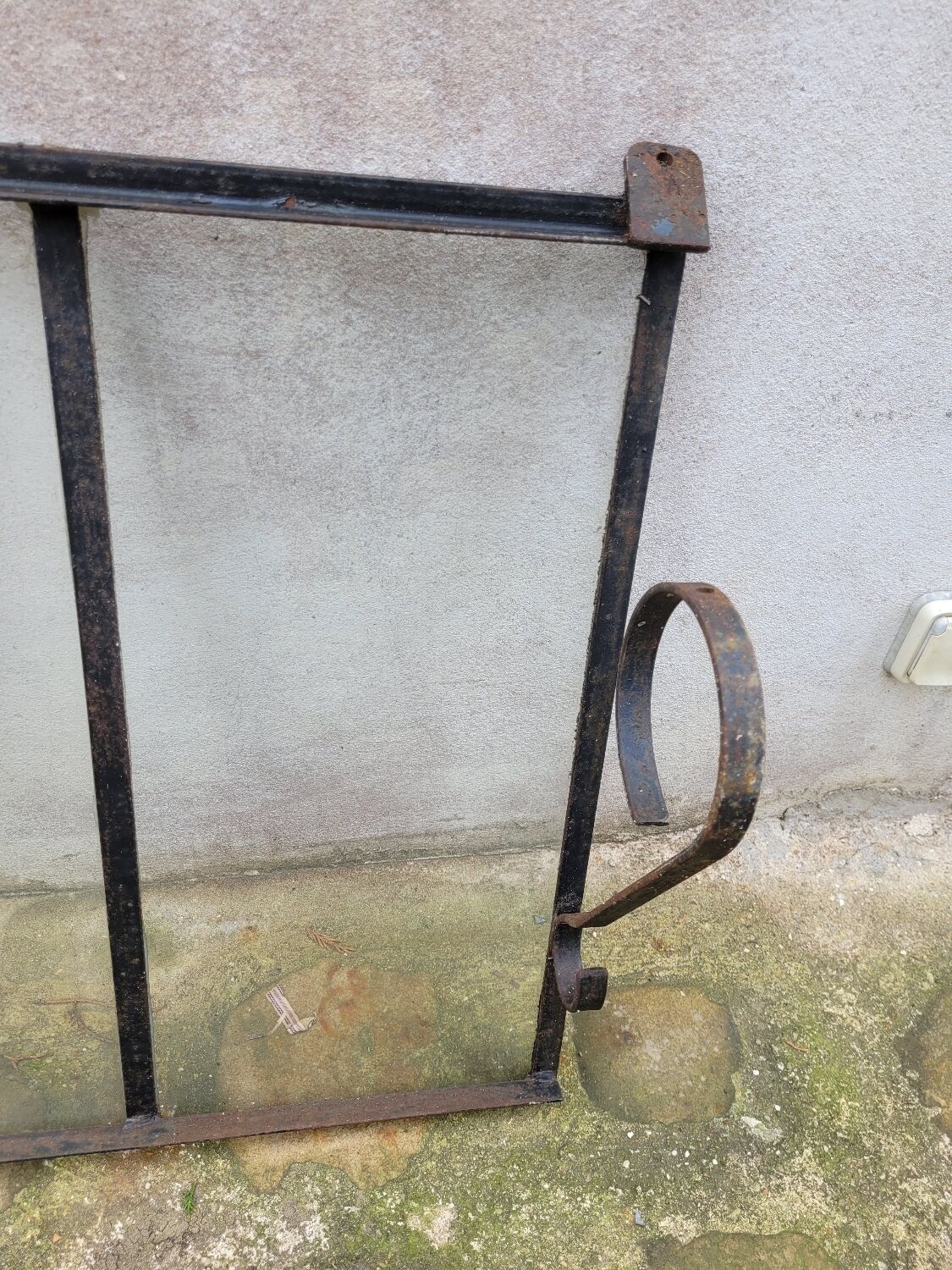 Old wrought iron marquee