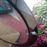 Italian oval mirror by Antonio Lupi for Cristal Luxor