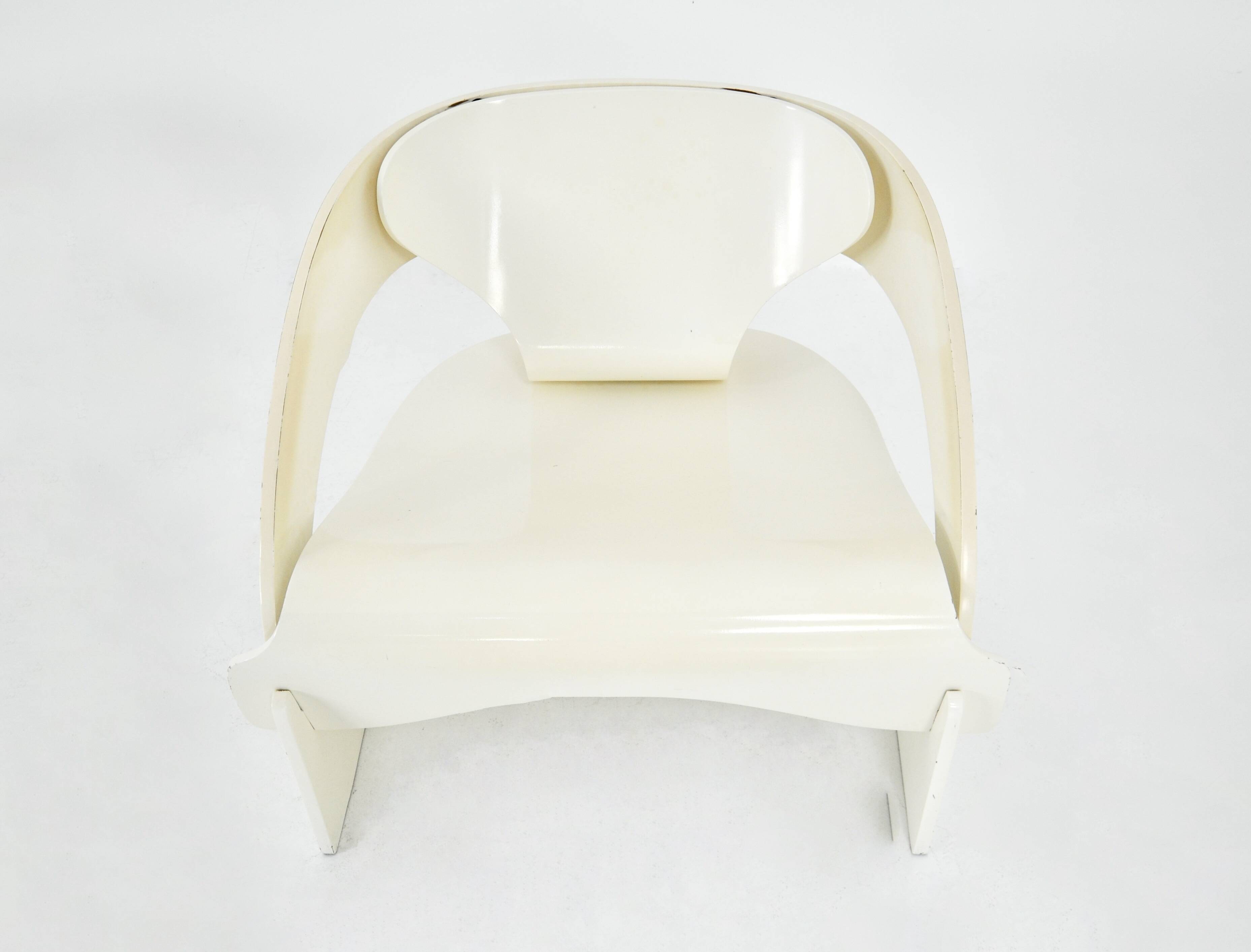 Set of 2 Model 4801 Armchairs by Joe Colombo for Kartell, 1960s