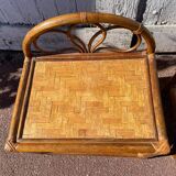Pair of rattan/wicker bedside tables