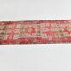 4x12 Vintage Long Wide Vintage Runner, Soft Red Wool Runner Rug, 104x363Cm