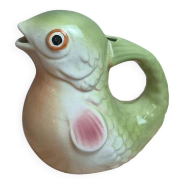 Vintage polychrome fish jug – Zoomorphic carafe